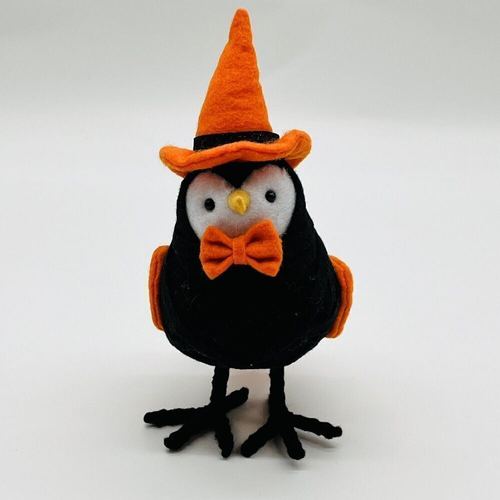 Hyde & Eek Featherly Friends Halloween Witch Bird Target 2016 Black Orange Felt